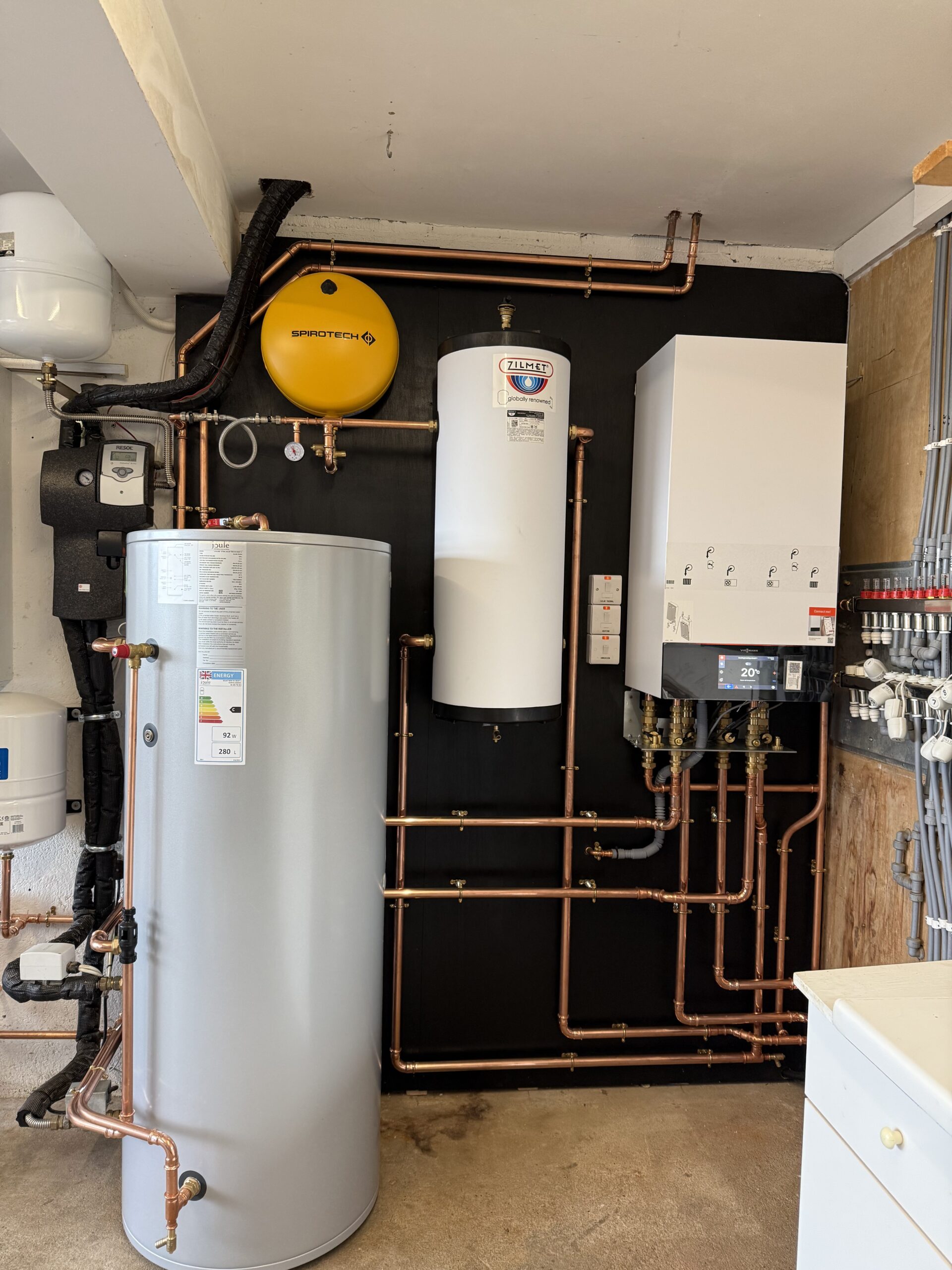 Heat pump system installed in North Devon property